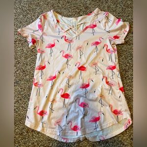 Flamingo shirt. Super cute